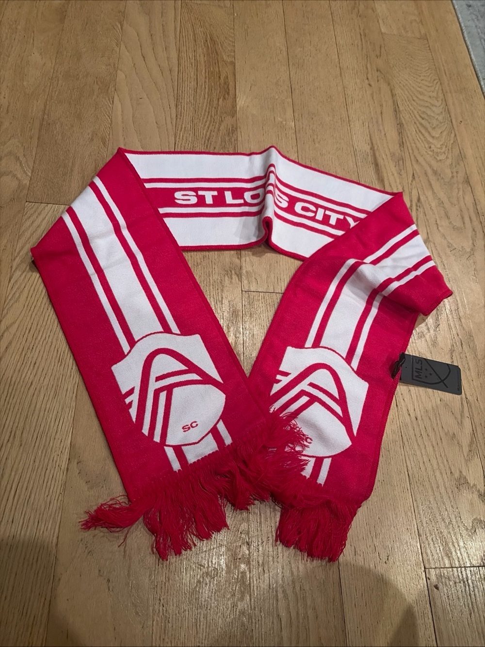 St. Louis CITY SC MLS Soccer Pink Soccer Scarf RUFFNECK New With Tags